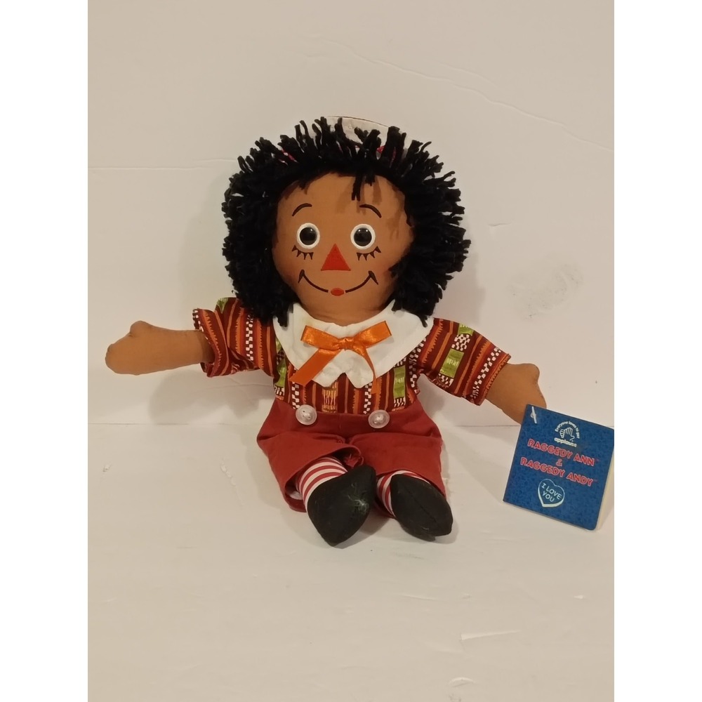 Vintage Black African American Raggedy Andy Doll Applause With Tag 12" Tall